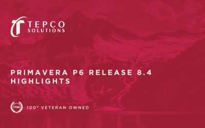 Primavera P6 Release 8.4 Highlights